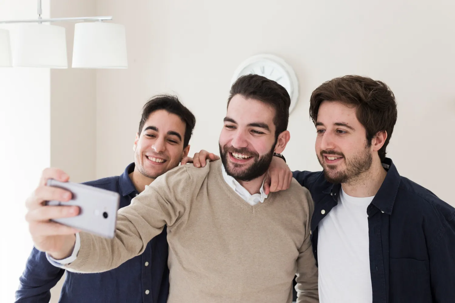 Three World Wide Websites team members taking a group selfie