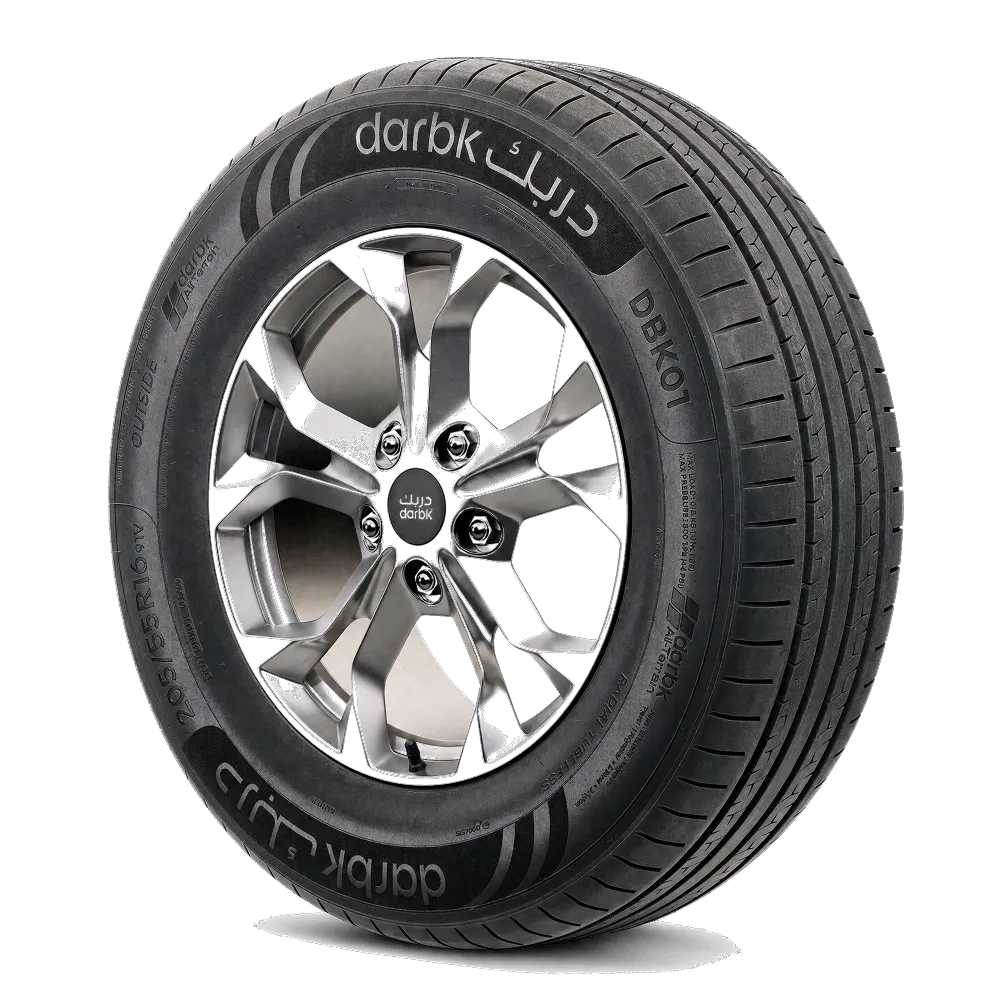 إطار دربك DBK01 مقاس 205/55R16 هو إطار PCR مخصص لسيارات الركاب ضمن مجموعة دربك. يناسب هذا المقاس المركبات المتوافقة مع عرض إطار 205 مم، ونسبة ارتفاع 55، وقياس جنط 16 بوصة. يجب التأكد دائمًا من المقاس ومؤشر الحمولة وتصنيف السرعة المناسبين من دليل المركبة أو ملصق الإطارات قبل التركيب.