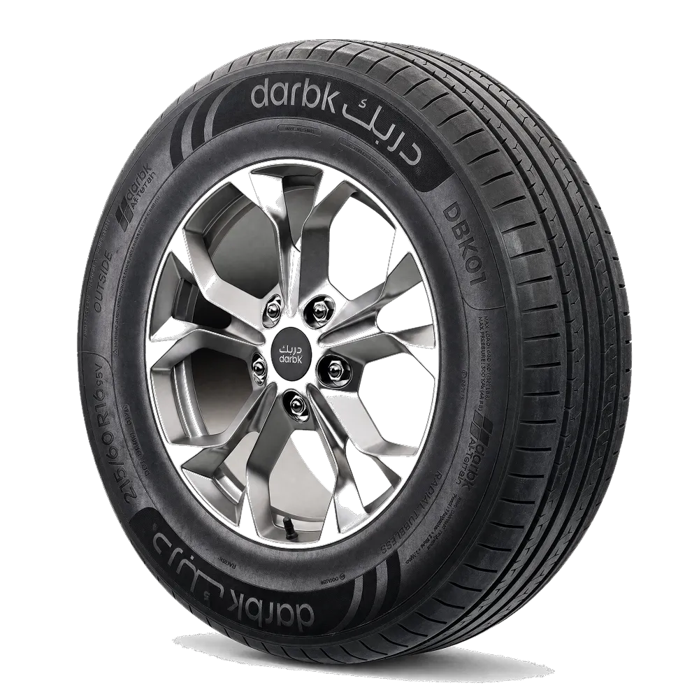 إطار دربك DBK01 مقاس 215/60R16 هو إطار PCR مخصص لسيارات الركاب ضمن مجموعة دربك. يناسب هذا المقاس المركبات المتوافقة مع عرض إطار 215 مم، ونسبة ارتفاع 60، وقياس جنط 16 بوصة. يجب التأكد دائمًا من المقاس ومؤشر الحمولة وتصنيف السرعة المناسبين من دليل المركبة أو ملصق الإطارات قبل التركيب.