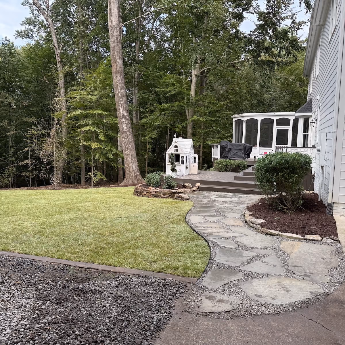 Residential sod installation by Modern Plant Creations