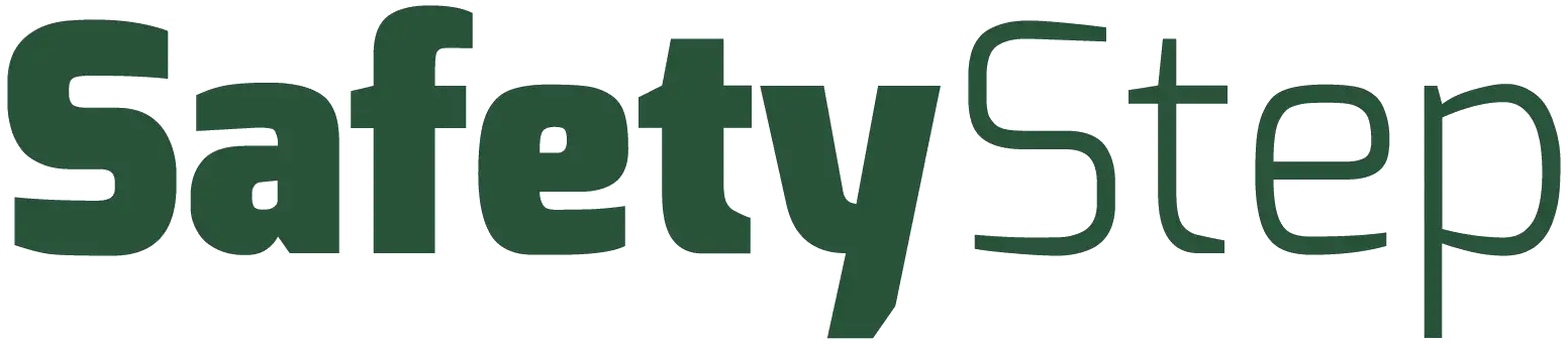 SafetyStep brand name text in dark green font.