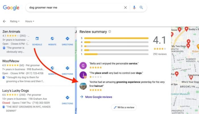 Google my business reviews