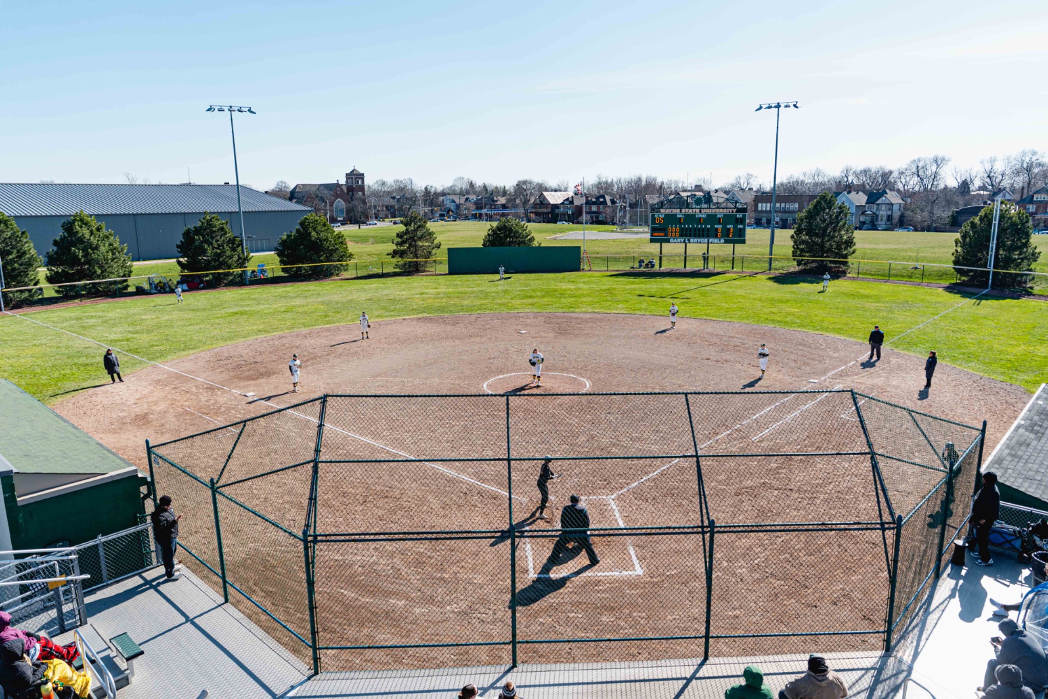 Wayne State softball competes at Gary L. Bryce Field.
