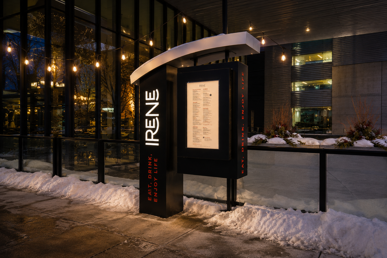 Irene Restaurant Pylon Sign