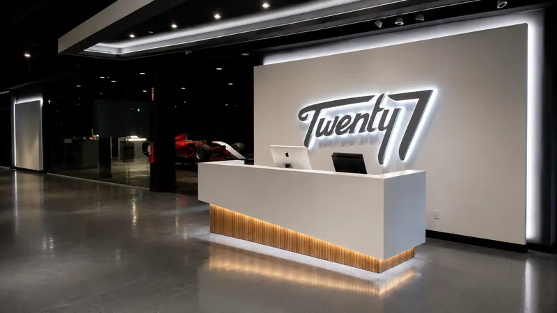 Twenty7 Interior Illuminated Sign