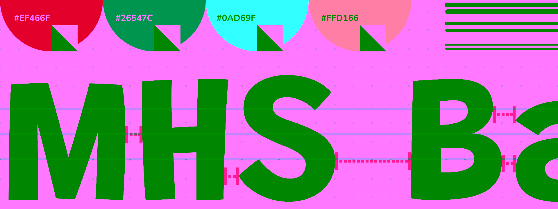 An image that showcases the font and color palette of the club.