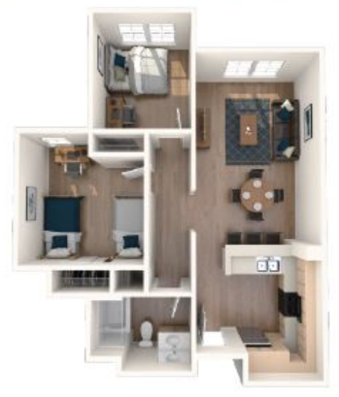 2x1 Floor plan