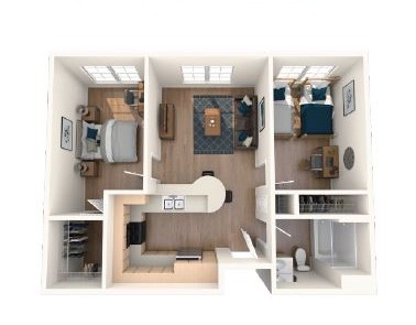 2BD, 1BTH K