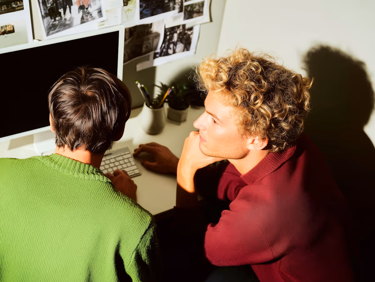 Iconic Graphics Team Collaborating