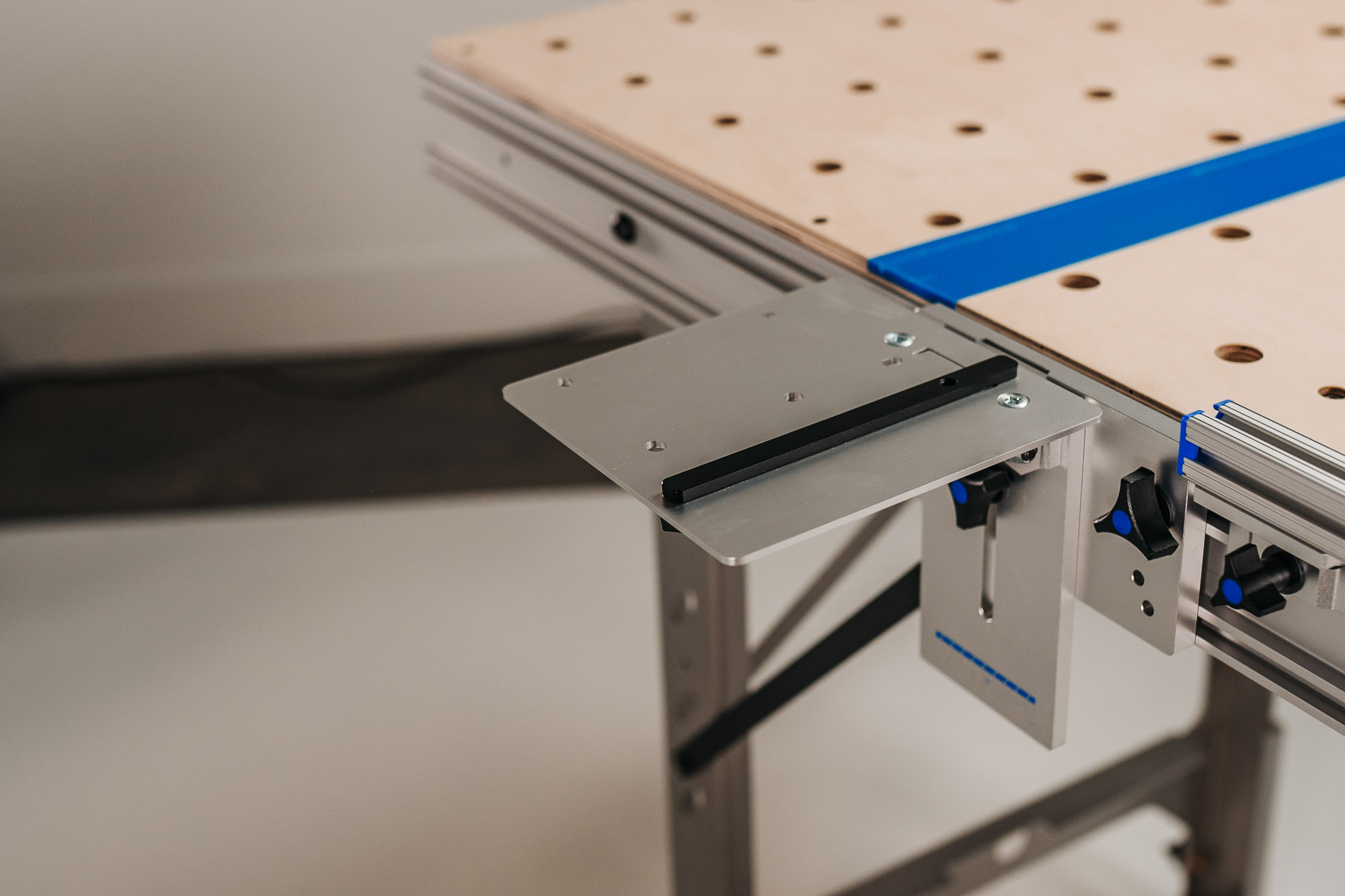 Guide Rail Bracket attached to a Dashboard