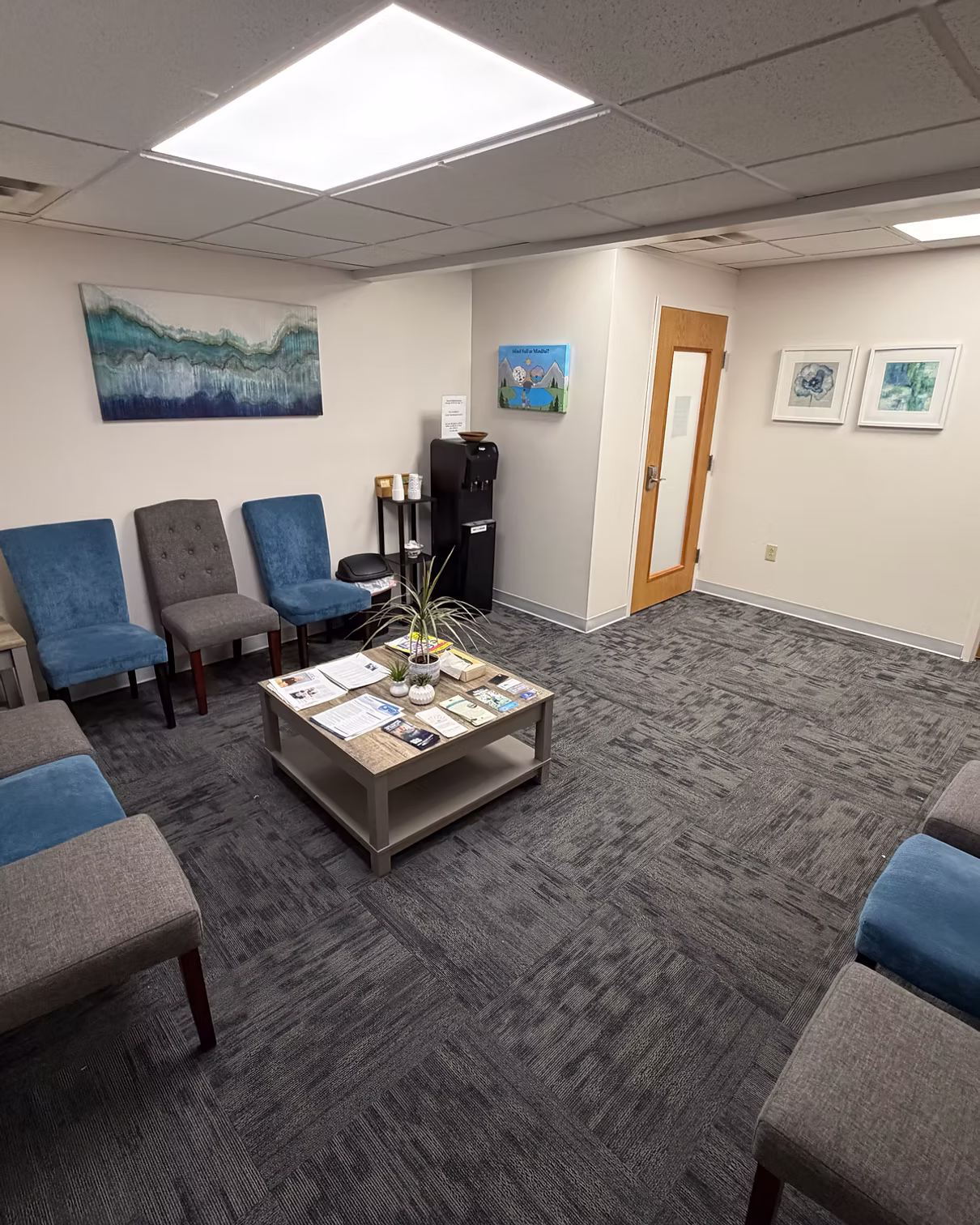 Warm, inviting therapy space at Clarity Psychological Services in Wexford, PA
