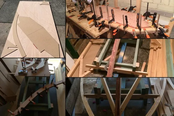 Boat building foundations — hull framing and templates