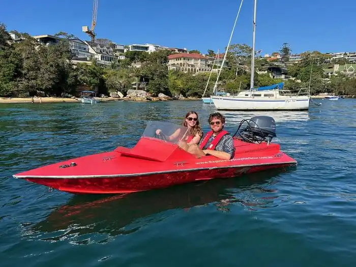 Private speedboat tour — two boats on Sydney Harbour