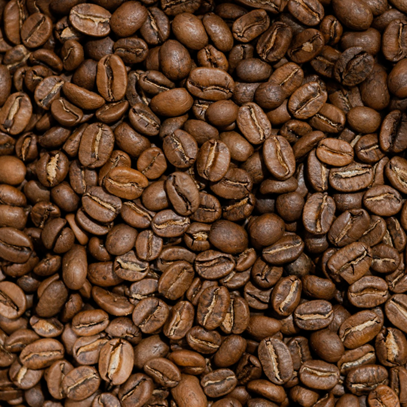 Roasted coffee beans