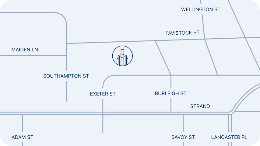 Map of London, UK