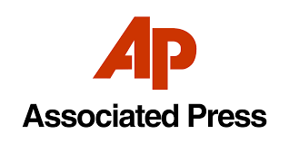 Associated Press logo with stylized red AP letters above the text.