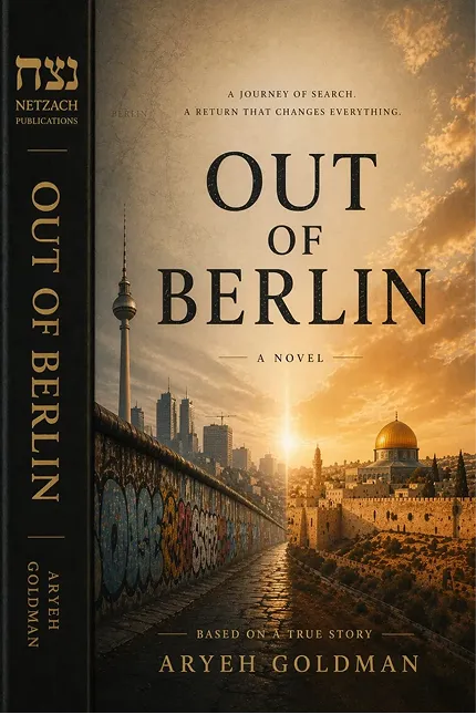 Cover of the novel Out of Berlin by Aryeh Goldman, based on a true story.