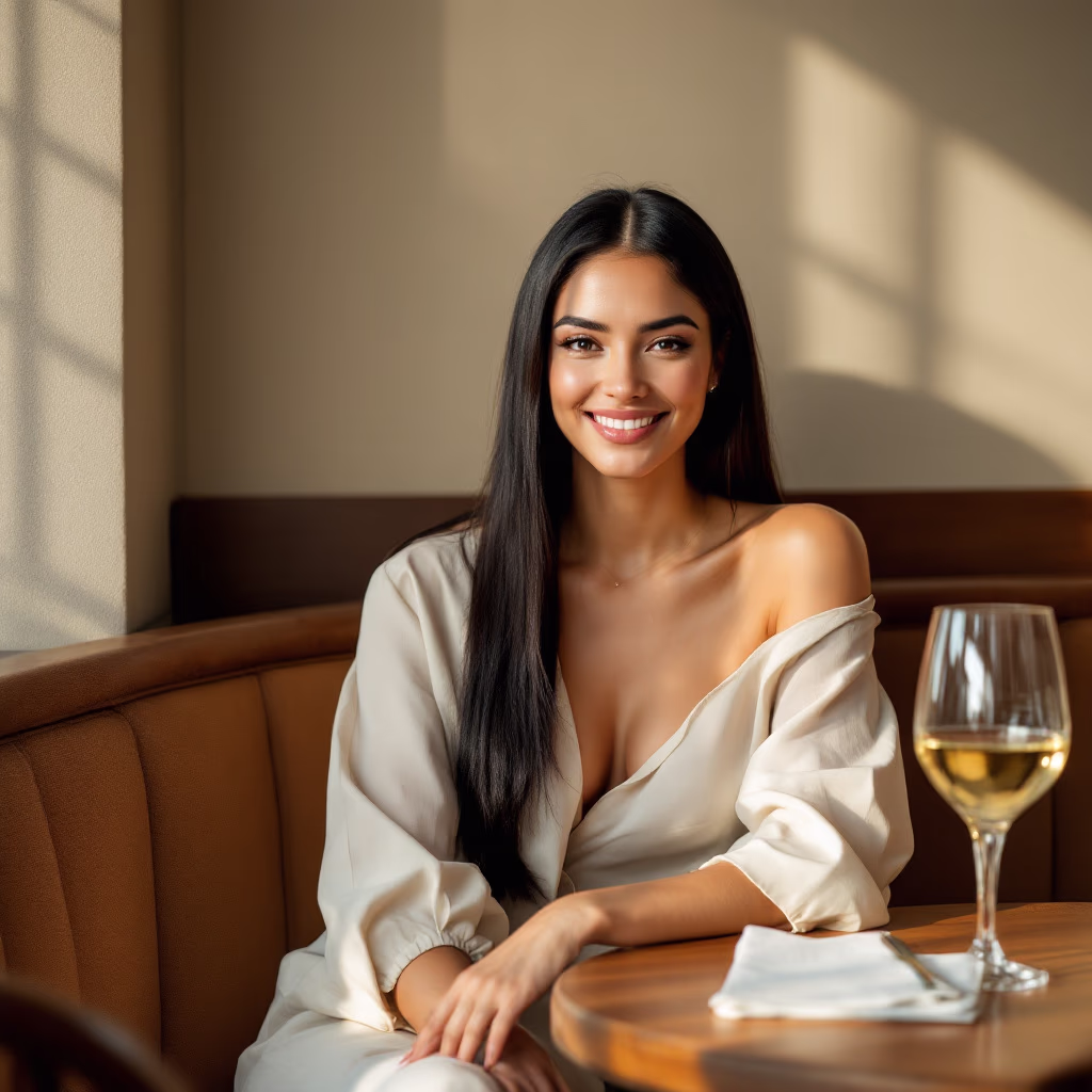 [headshot] image of customer (for an italian restaurant)