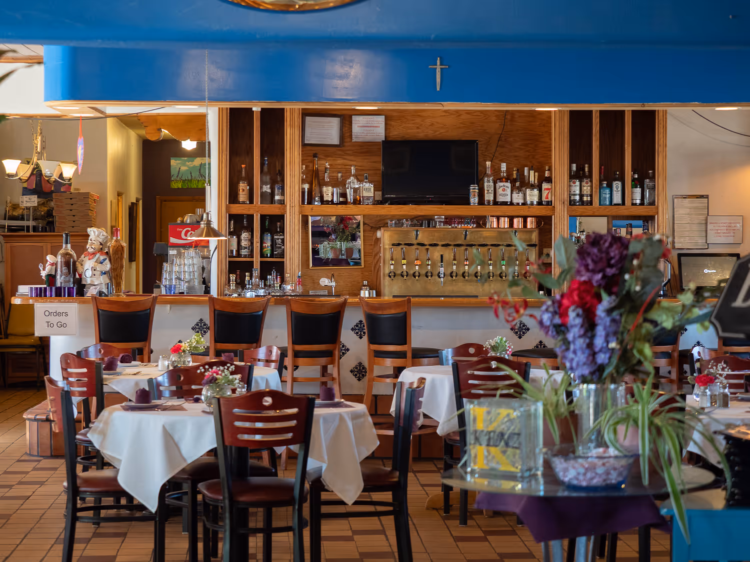image of wine selection for a fine dining restaurant