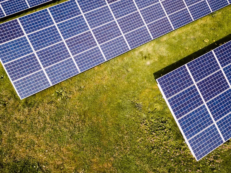 Solar farm from above