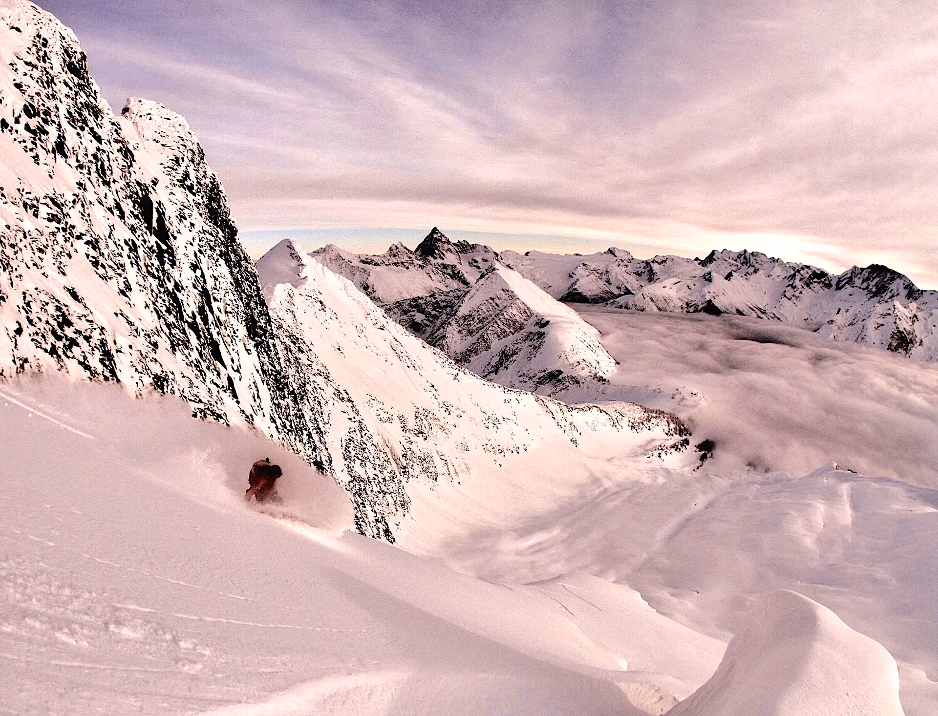 volcano lliama, ski mountaineering chile, guided trip