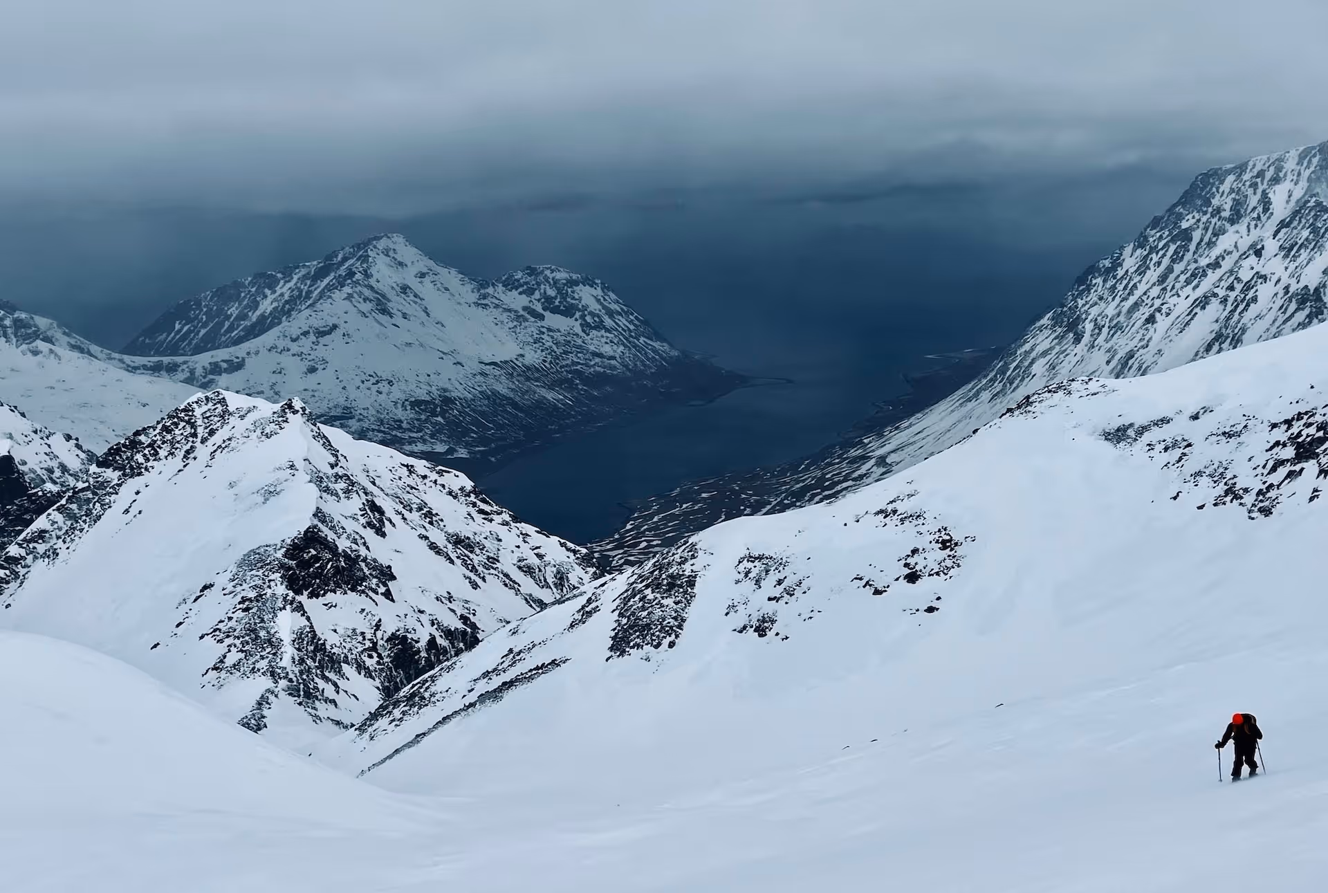 finnmark, ski touring sdki and sail trip