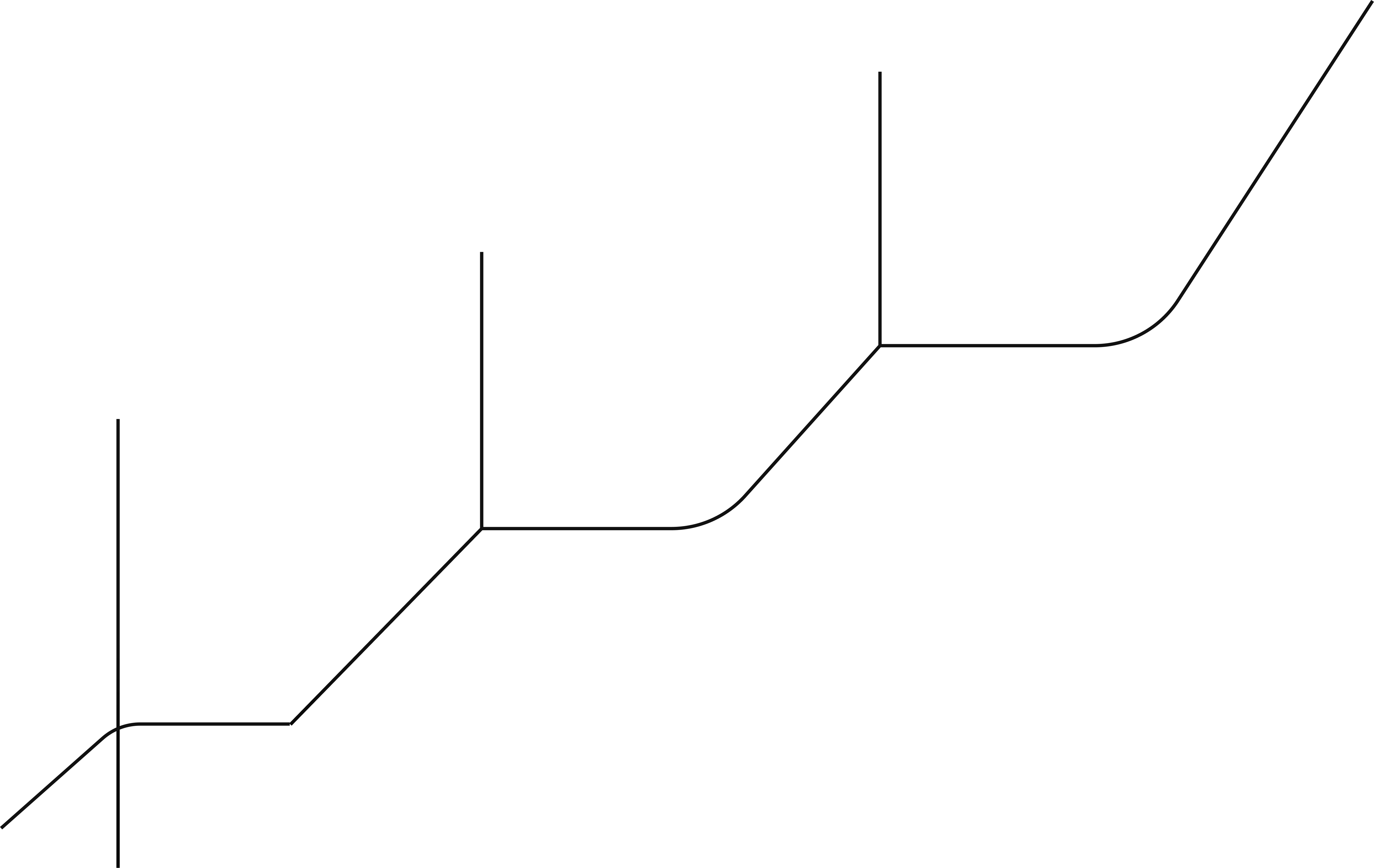 Simple black line with multiple right-angle bends on a transparent background.