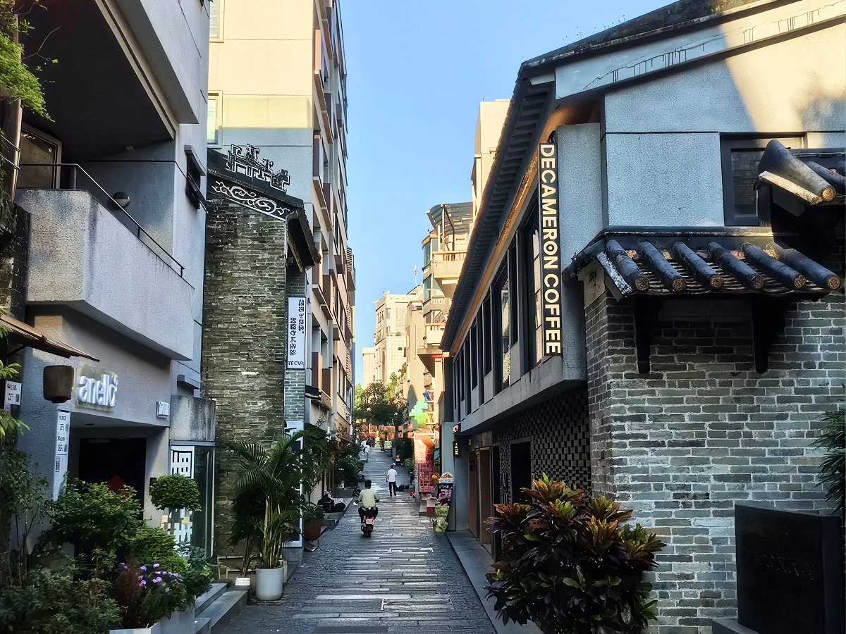 Stone lane inside Nantou Ancient City, Shenzhen