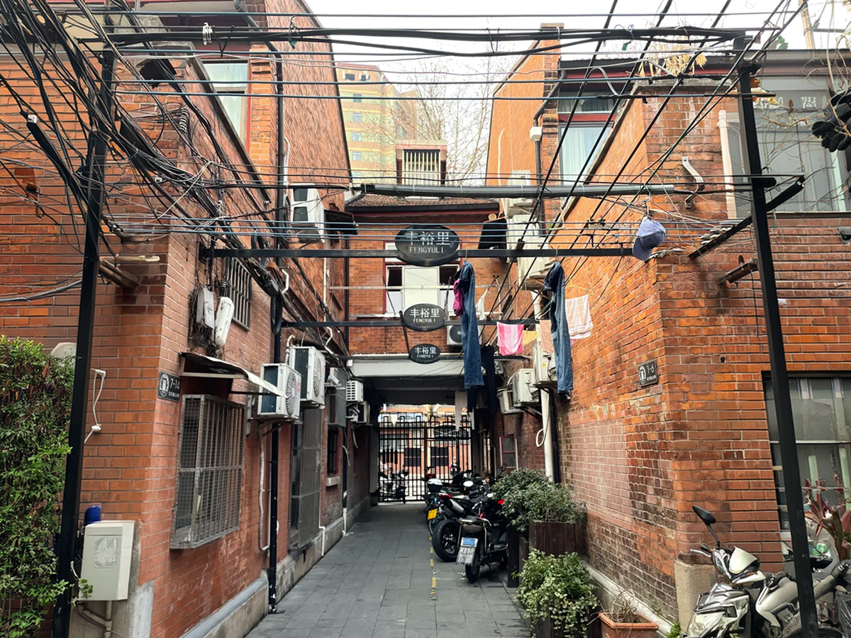 Residential alley in Shanghai's Former French Concession