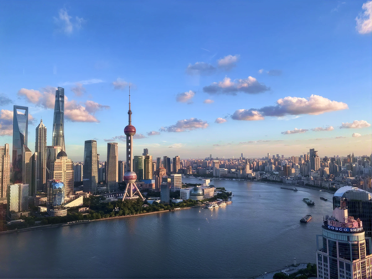 Shanghai Pudong skyline on an East China itinerary