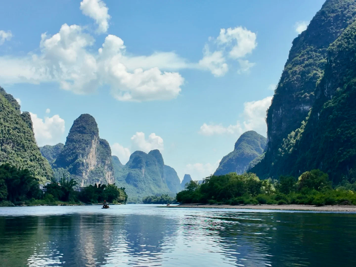 Karst landscape in Guilin for a three-week China trip