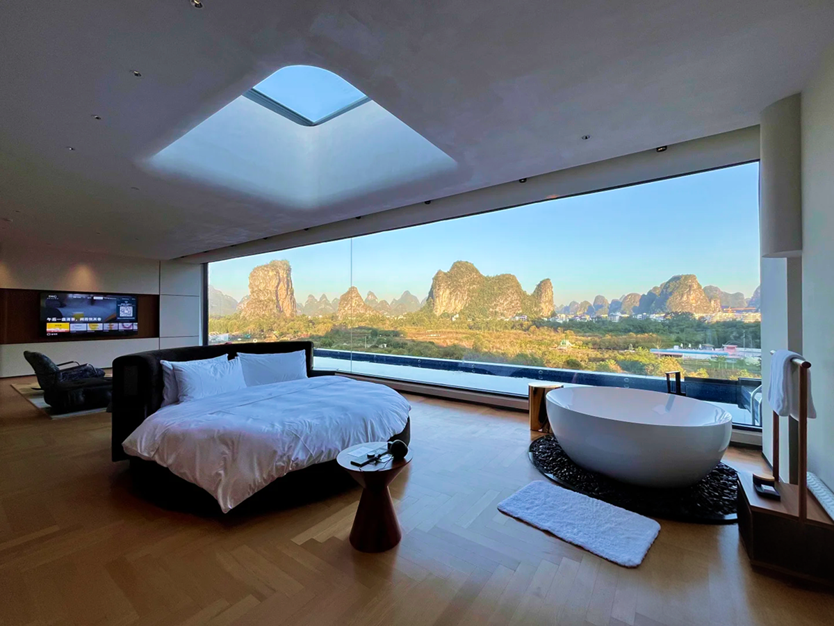 View from a five-star hotel in Guilin