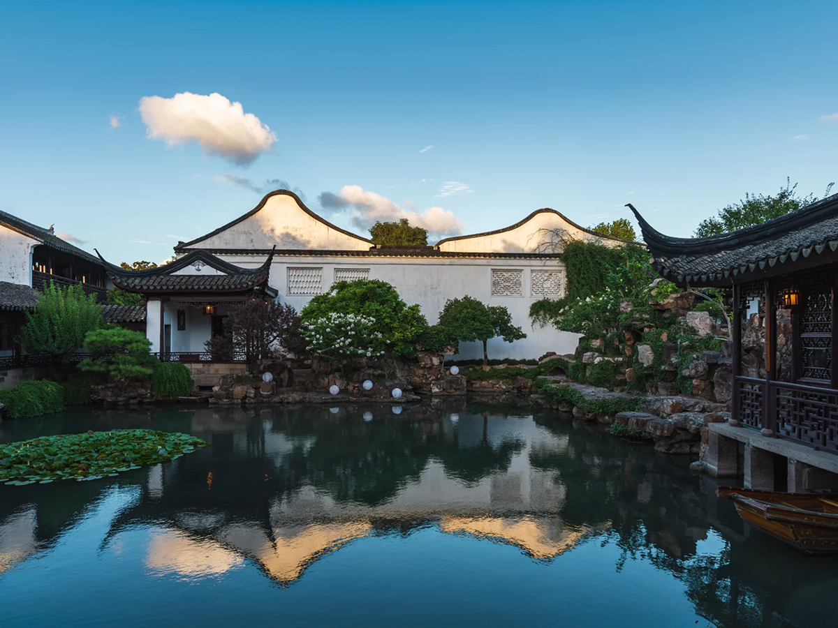 Classical garden in Suzhou as one attraction type