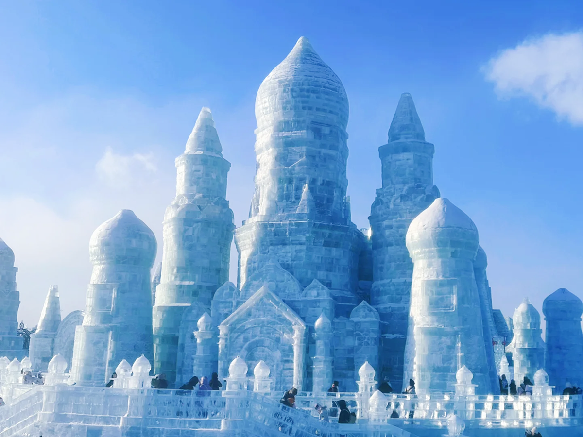 Ice castle at Harbin Ice and Snow World