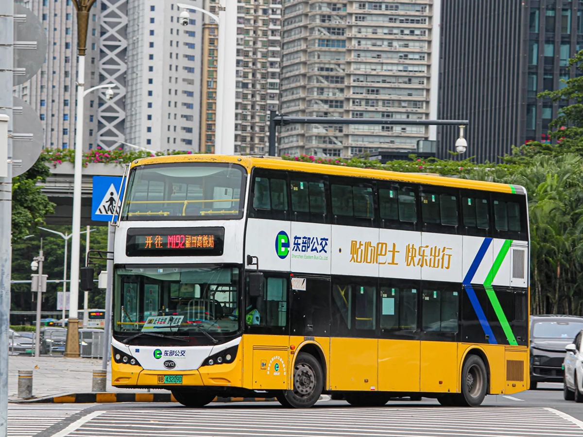 City double-decker in Shenzhen, not a TravelToQin vehicle