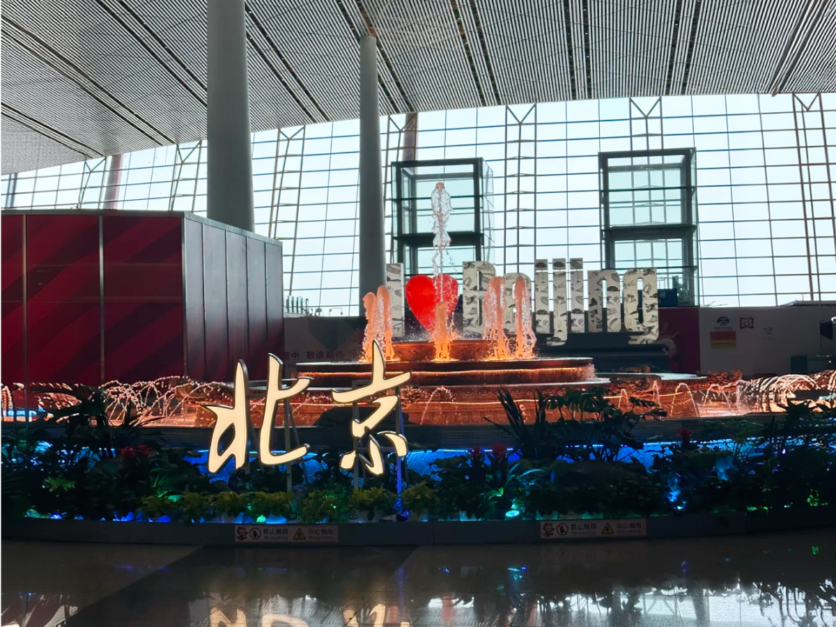 Arrivals at Beijing Capital Airport Terminal 3