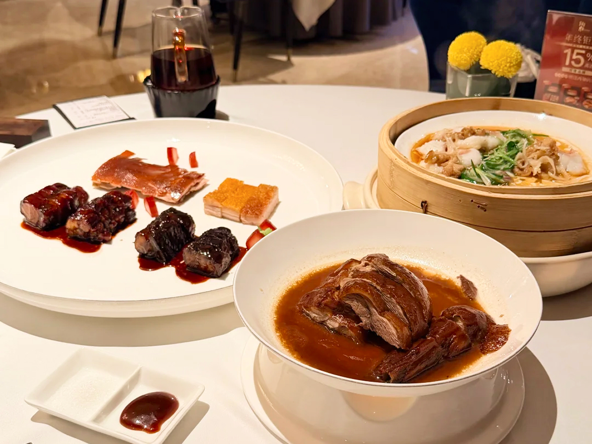 Cantonese roast meats and steamed fish