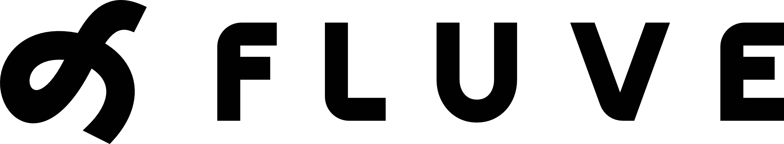 Fluve company logo with stylized letter F and the text FLUVE in uppercase letters.