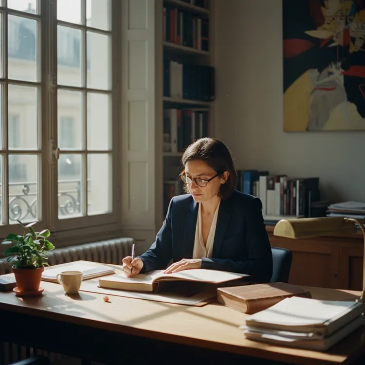 Avocate en consultation client dans son cabinet libéral, RC Pro et mutuelle Madelin SW Courtage