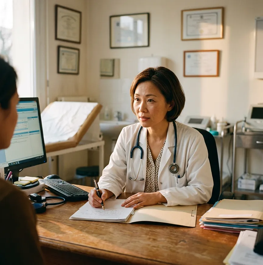 Médecin généraliste en consultation à son cabinet | Mutuelle médecin