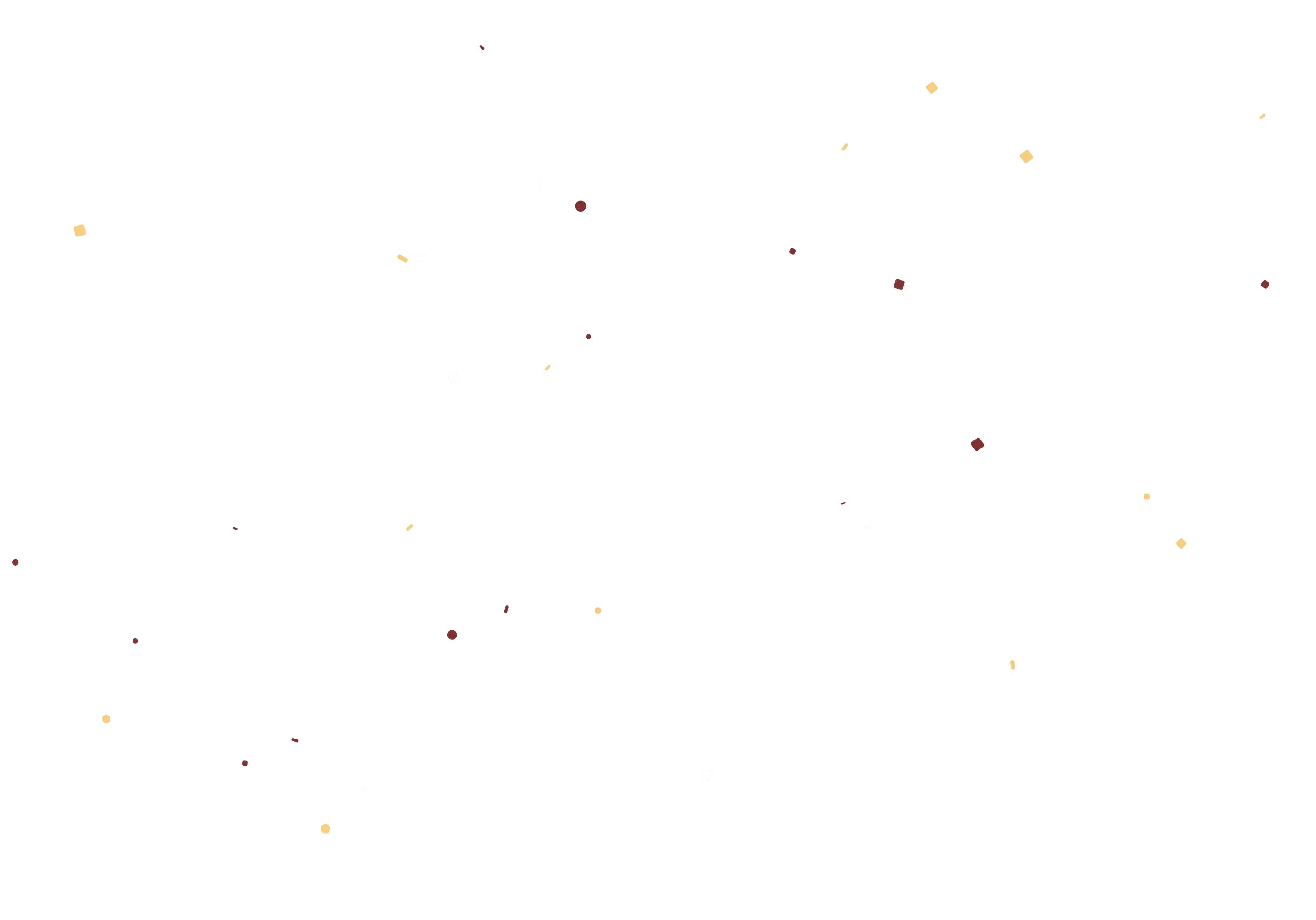 Colorful confetti pieces scattered on a black background.