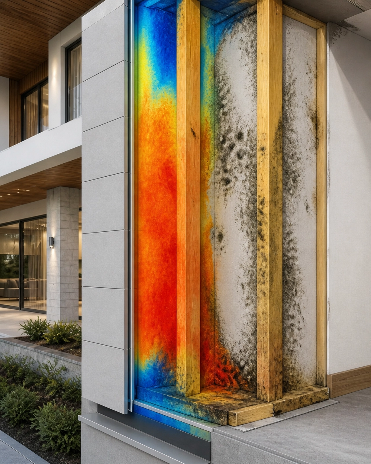 Forensic visualization of the internal damage caused by condensation when standard DTS solutions fail in high-performance builds