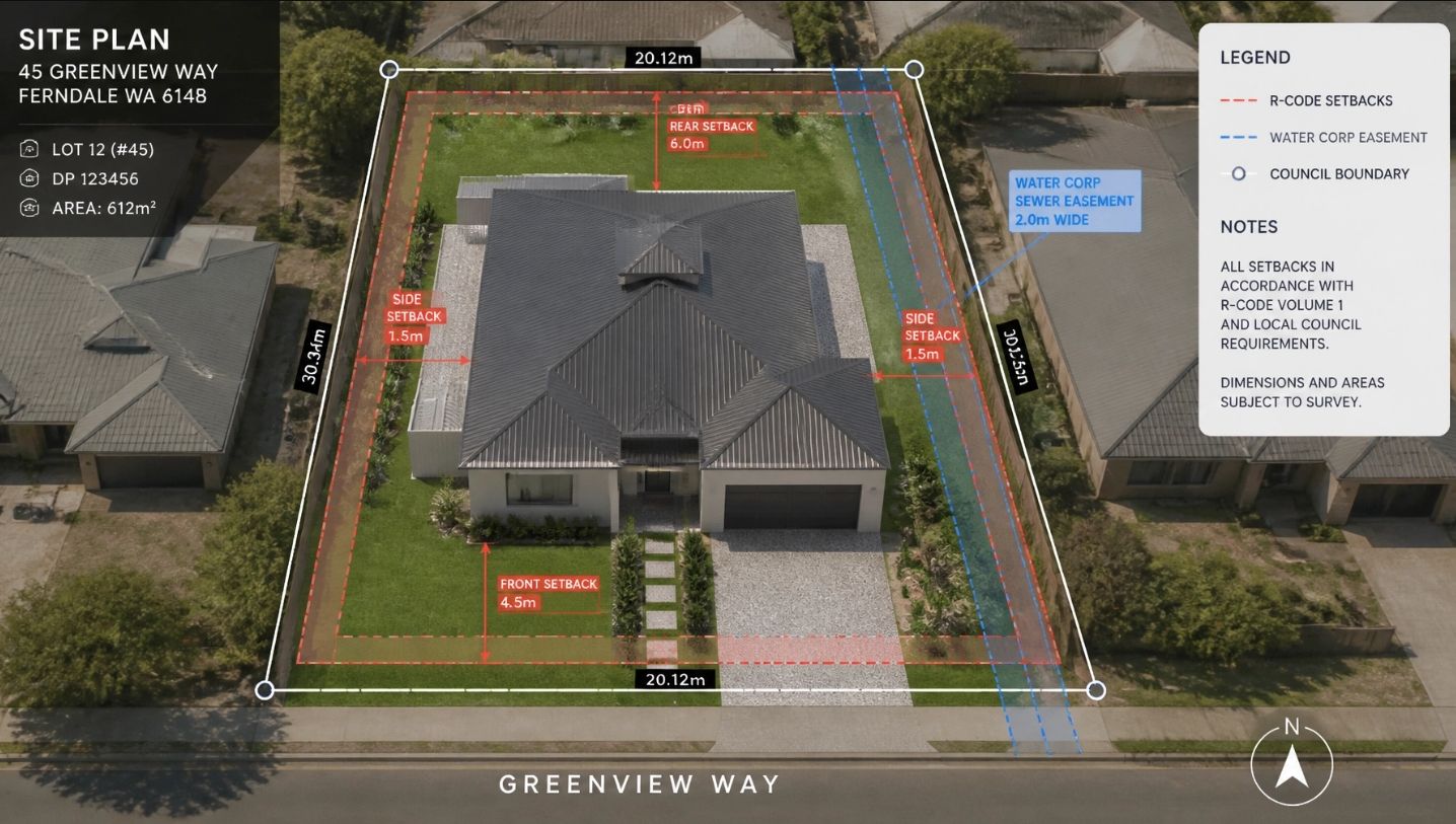 Aerial site plan