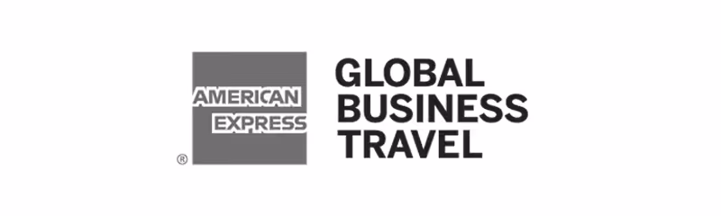 American Express Global Business Travel logo.