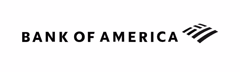 Bank of America logo with stylized flag icon.