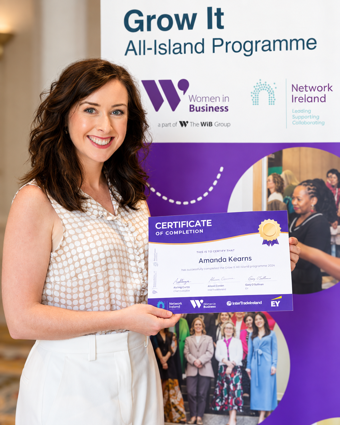 Amanda Kearns completing the Grow It All-Island Programme