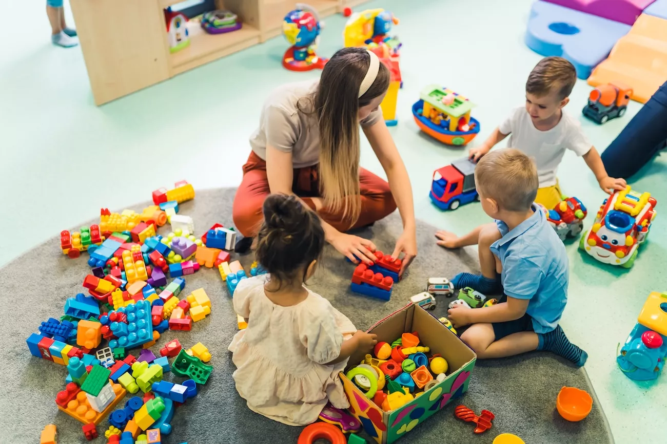 Children playing and learning at a Berkshire nursery