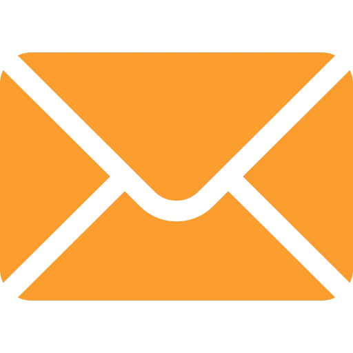 Orange envelope icon symbolizing email or messaging communication.