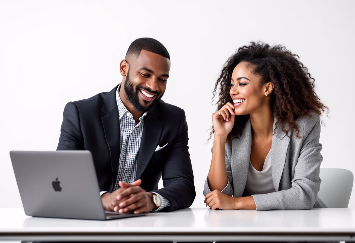 image of founders with a shared moment (for a edtech)