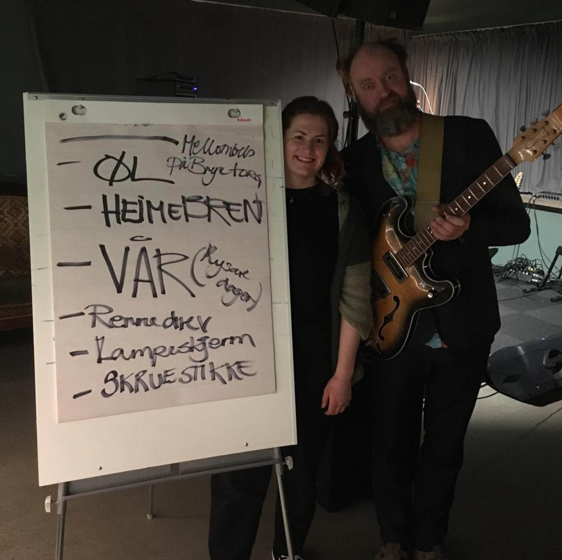 Bilete fra ein interakitv konsert-serie med Jørgen Tjemsland på Mellombels
